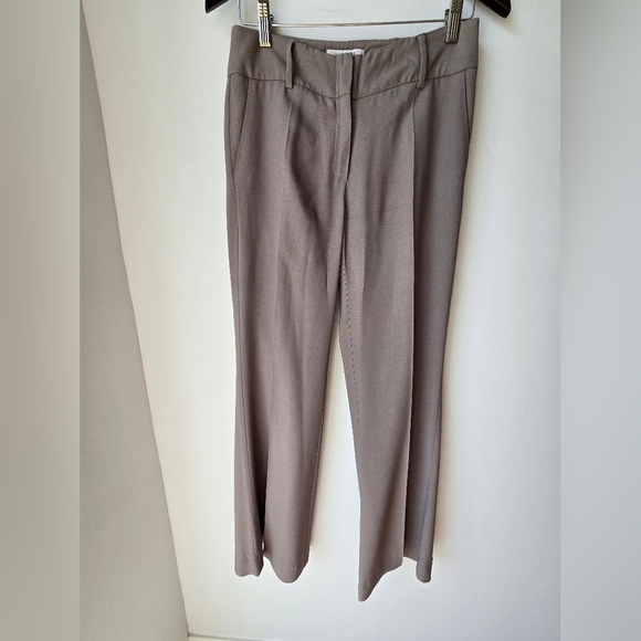 MARELLA ITALY WIDE FLARE LEGS Pants Coffee Mushroom Tan Size S 2 - Picture 6 of 6